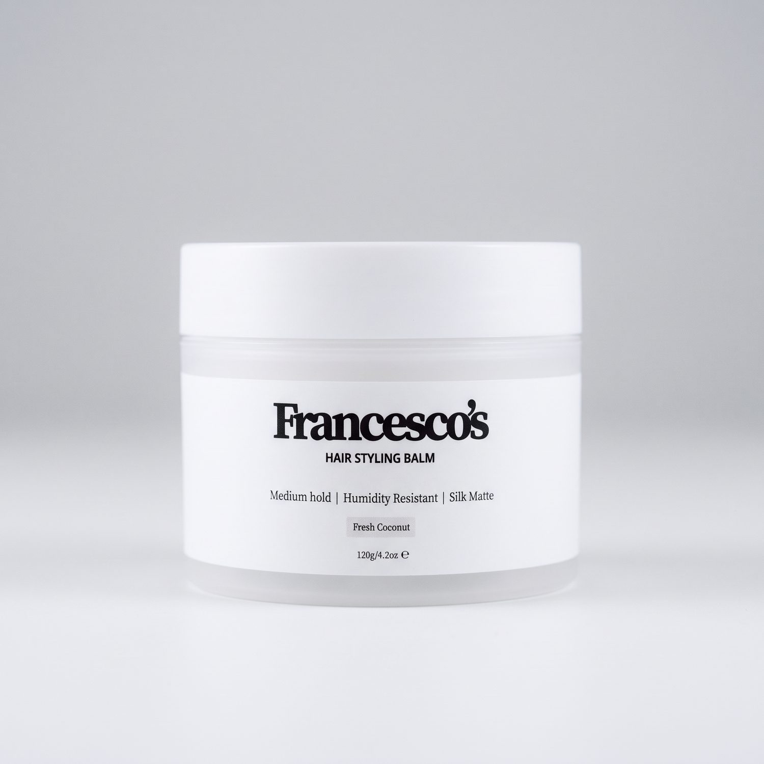 Francesco's hair styling balm jar